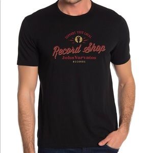 John Varvatos Men's Record Shop Black T-Shirt XL